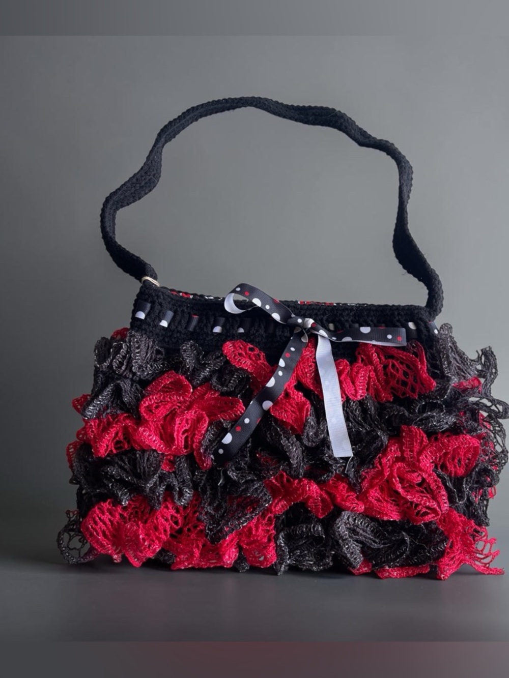 Handmade Crochet Fully Lined GA Bulldogs Purse NWT